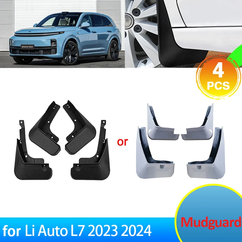 

4x MudFlap for Li Auto L7 Lixiang 2023 2024 2025 Accessories Car Mud Front Rear Wheels Anti-splash Mudguards Splash Fender Parts