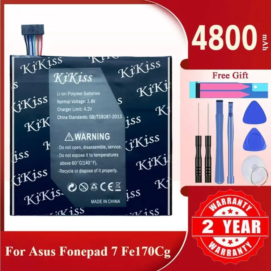 

Аккумулятор Kikiss C11P1327 емкостью 4800 мАч для Asus Fonepad 7 FE170CG ME170C FE170 Fonepad7 K017 K012