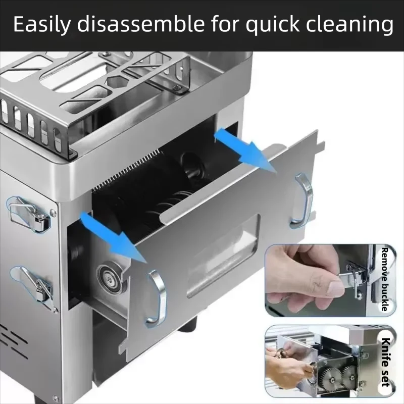 

0-8mm Electric Wireless Knife 2 Blades Shawarma Cutter Commercial Roast Gyro Meat Cutting Machine
