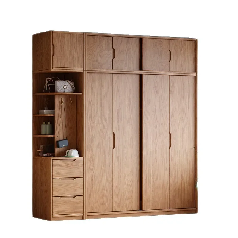 

Раздвижная дверь из массива дуба, раздвижная дверь для дома, спальни, маленькая квартира, современный мастер, большой