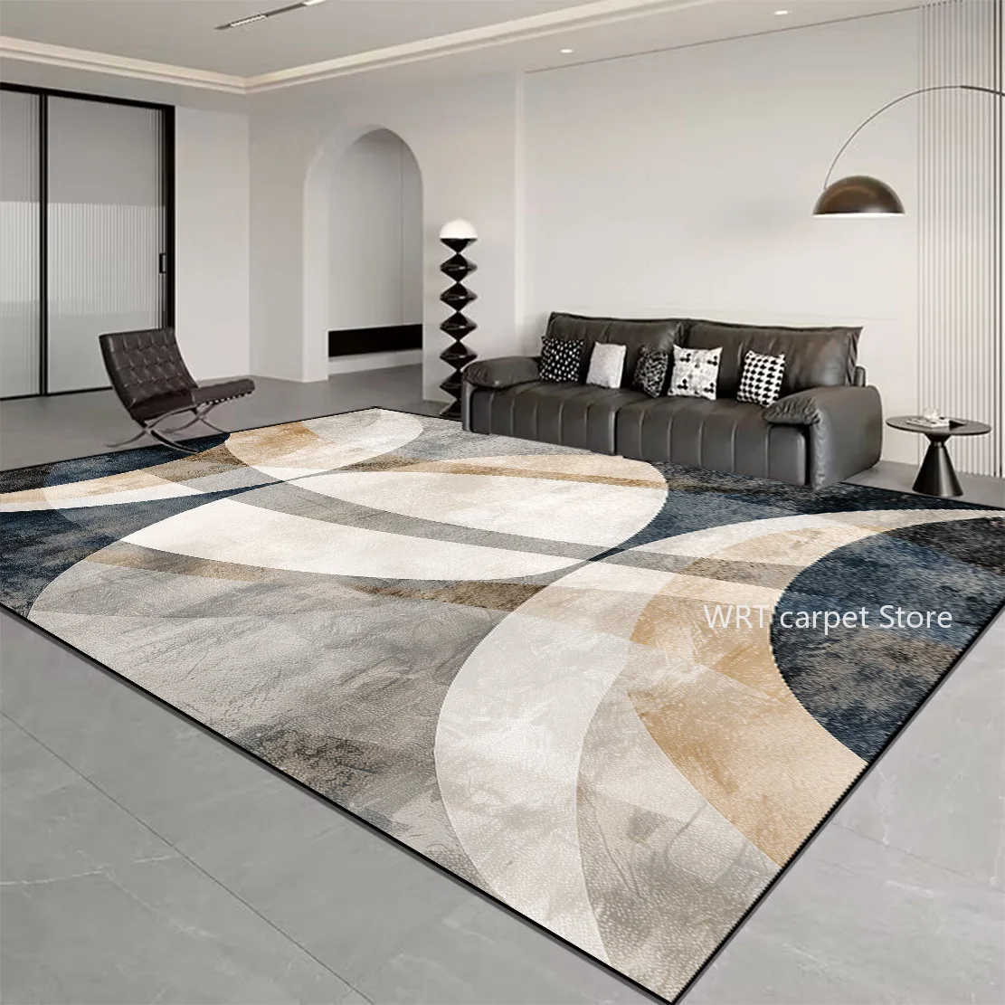 NONE Nordic Light Striped Rug Orange-Brown 4