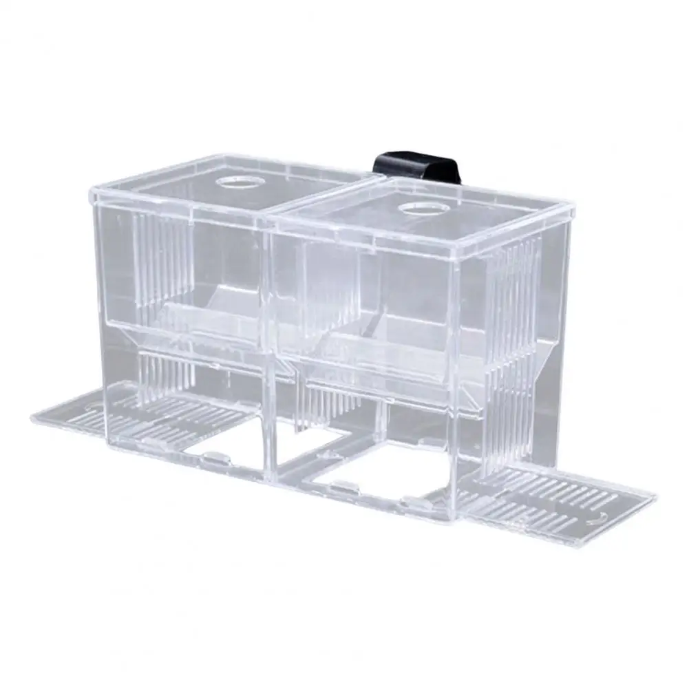 Double Isolation Compartment Breeding Box Transparent Multi-grid Aquarium Breeder Box for Fish Breeding for Shrimp image 2
