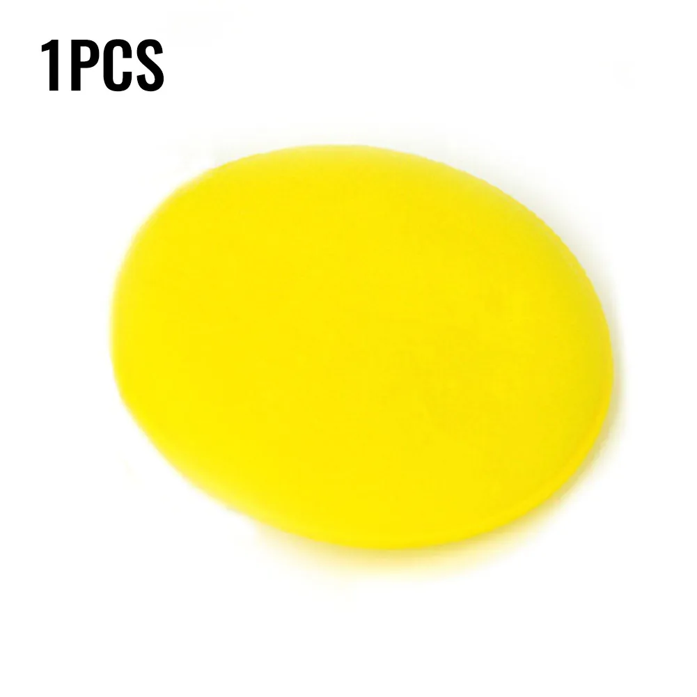 Car Waxing Polish Sponges Two Sided Use Sponge 100*6mm Car Applicator Yellow Cleaning Wash Dust Remove Car Care Polishing Pad