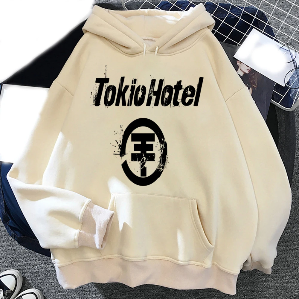 

Tokio Hotel Hotels Rock Band Men's Hoodie Men's and Women's Fashion Simple Long sleeved Pullover Street Trend Large Sweatshirt