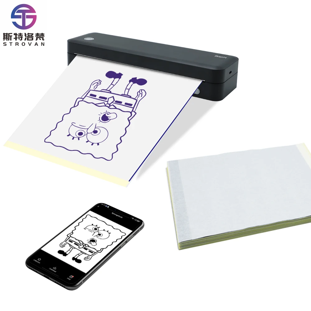 

A40s Bluetooth Tattoo Stencil Printer Portable Thermal Printing Machine