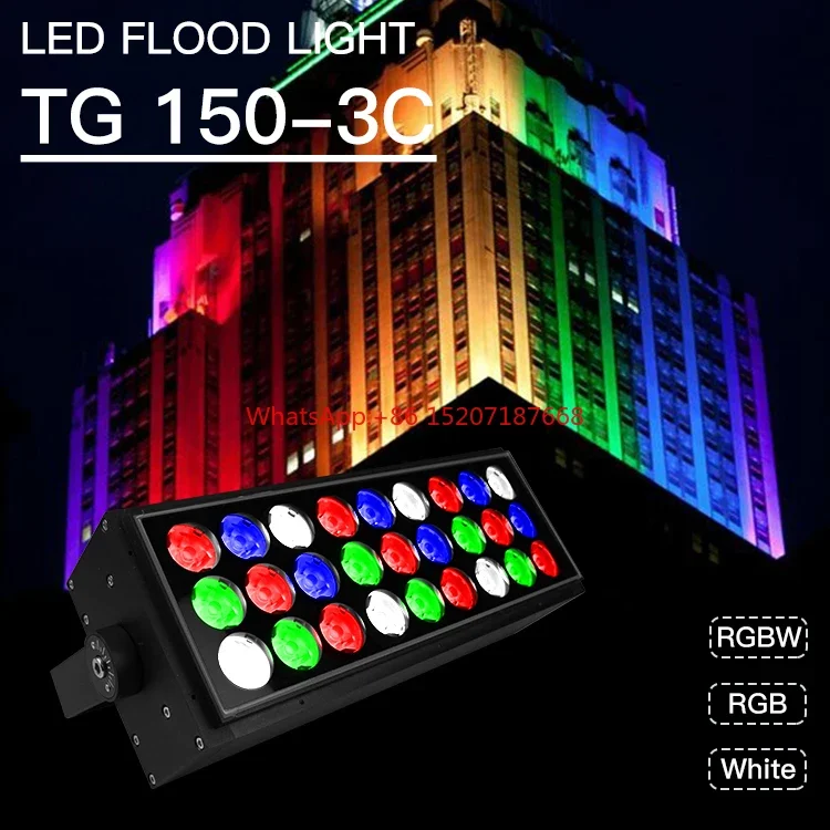 High Power For Stadium Architectural Floodlight Lamp 72W Building Facade Light RGB LED Flood Light