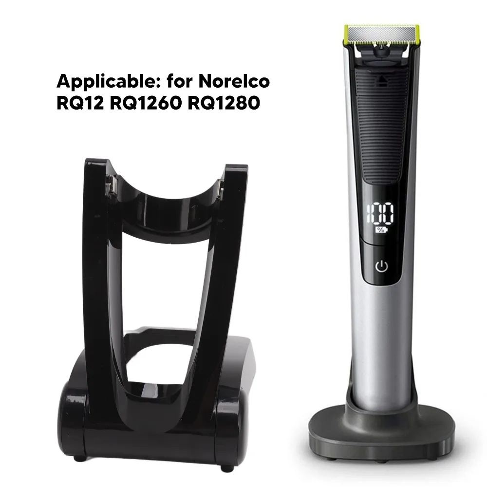 ABS Charging Base Holder Bracket Mount Black Replacement Charging Stand Charging Dock for Philips Norelco RQ1251/1250/1280/1260