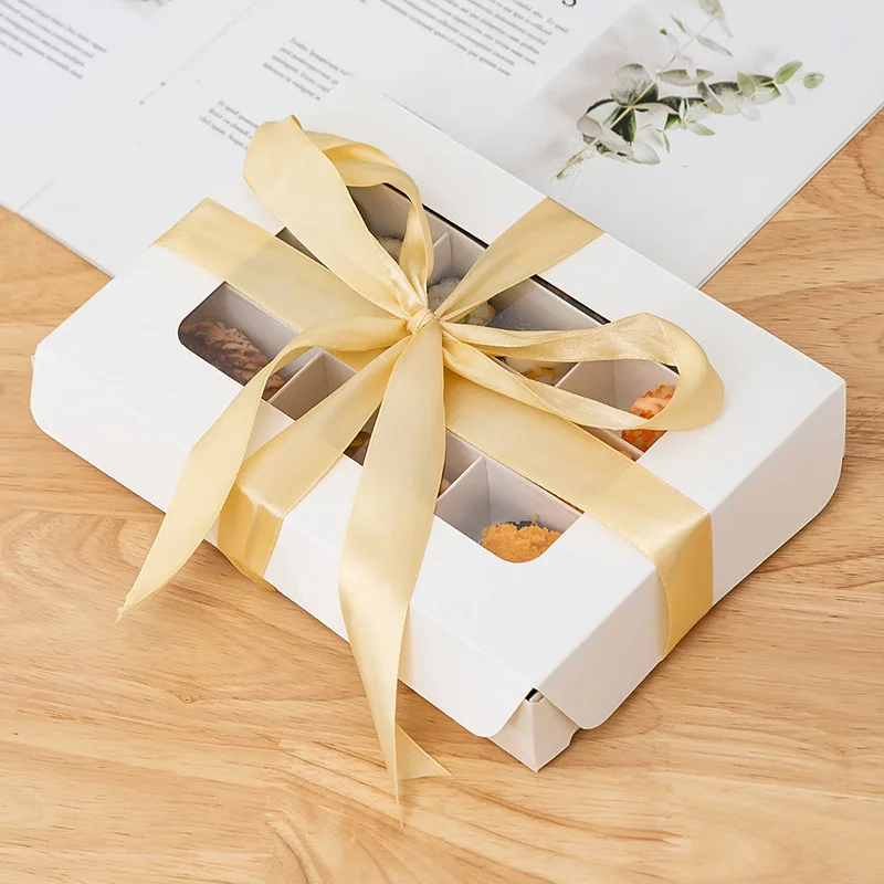 Customized. Internet Celebrity Disposable Lunch Box Outdoor Camping Picnic Box Sushi Box Nine-Grid Fried Chicken Kraft Paper Pac