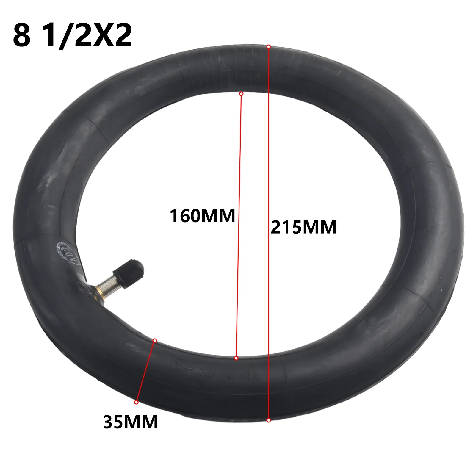 8.5inch 8 1/2x2 Scooter Inner Tube Straight & Bent Valve For Xiaomi Scooters Tyre Inner Tube Scooter Accessories