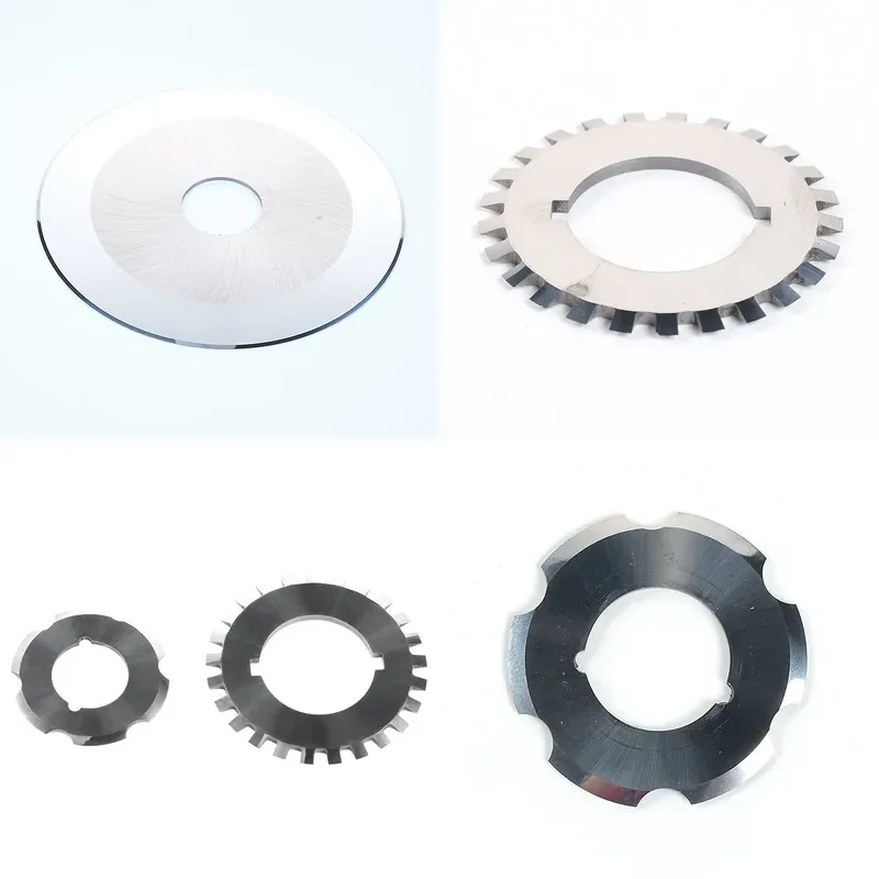 Sawtooth round blade, dotted line cutting round tooth blade, cord cutting knife, rubber tire cutting knife