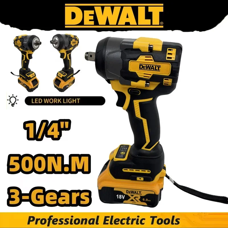 

Бесщеточный электрический гайковерт DeWALT с литиевой батареей, инструмент для ремонта автомобилей и работ