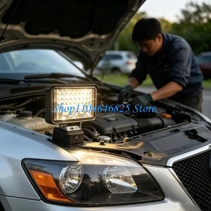 Powerful Cordless LED Lamp Design For Mechanics And Outdoor Travel Adventure