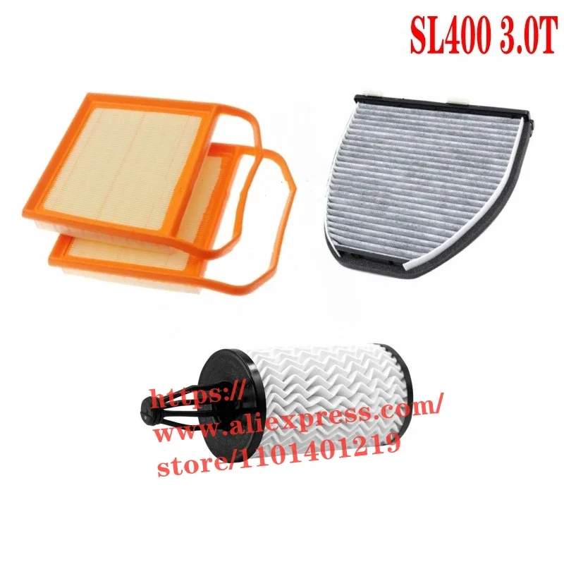 

3pcs/set Filter Set for 16-18 Mercedes Benz SL400 3.0T Air,Oil ,Cabin Filter