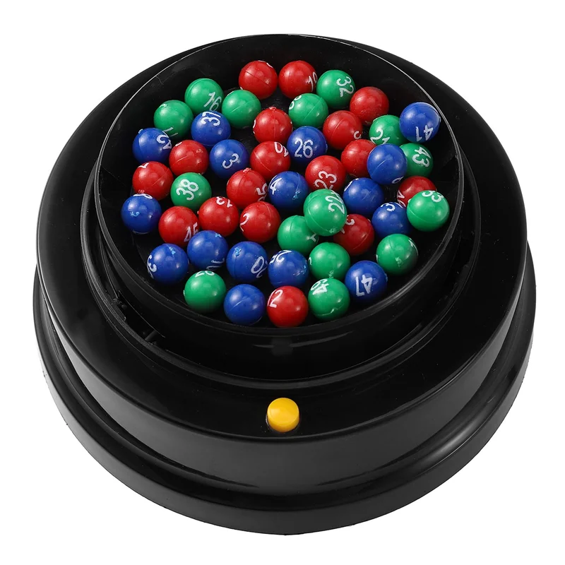 3X 電動ラッキー抽選機 ミニ抽選ゲーム ラッキーボールを振って抽選するエンターテイメントボード