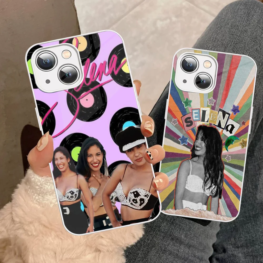 Selena Quintanilla Phone Case For iPhone 14 13 12 Mini 11 Pro XS Max X XR 14 Plus Tempered Glass Cover