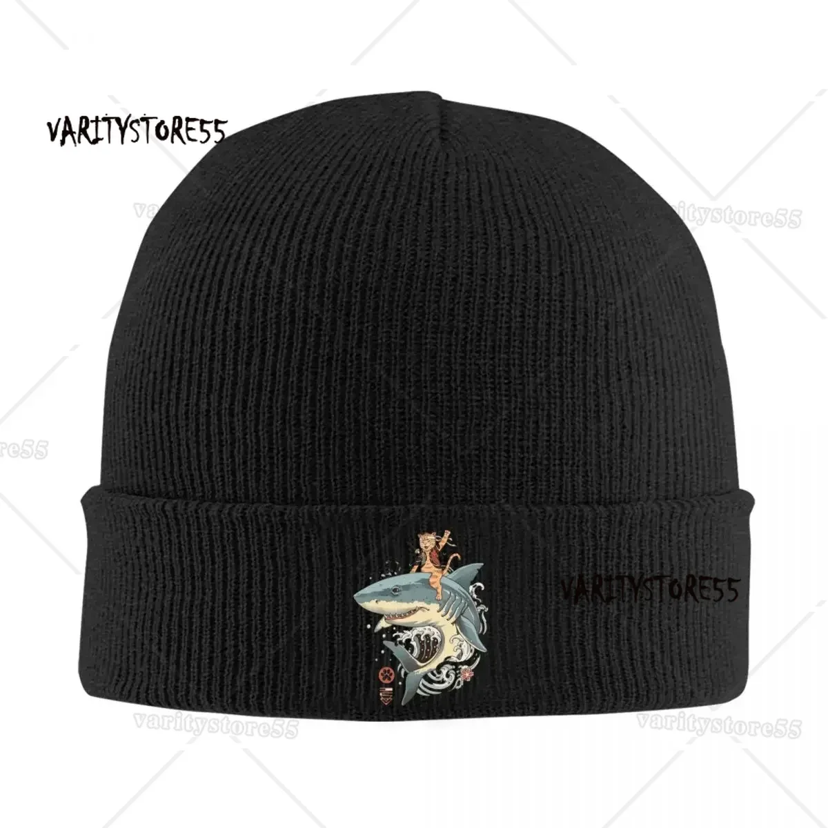 Shark Warm Knitted Cap Hip Hop Bonnet Hat Autumn Winter Outdoor Beanies Hats for Men Women Adult