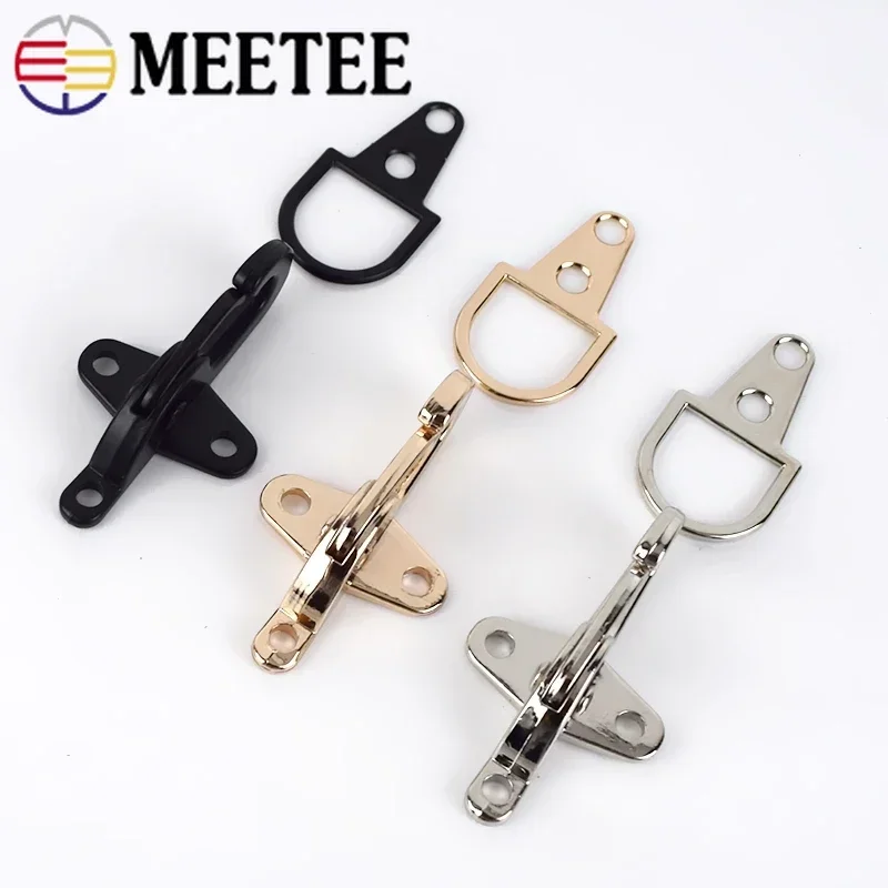 4pcs Meetee 5cm Metal Buckles Lobster Snap Clasp Clip for Handbag Strap Belt Hasp Coat Down Jacket Sewing Clothing Accessories