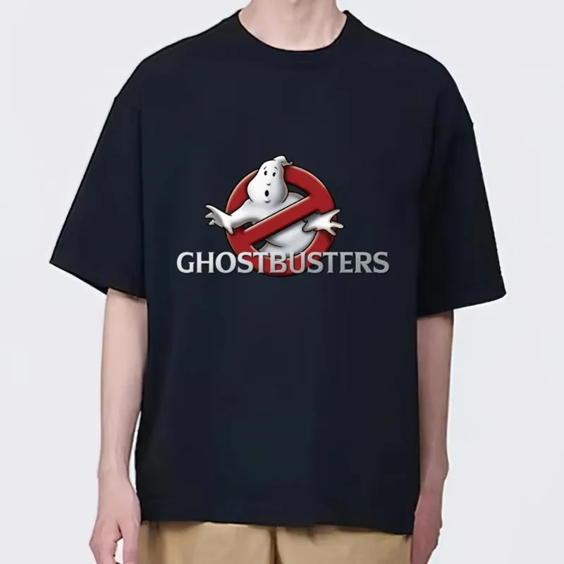 Movie E-Extreme Ghostbusters T Shirt Men Couple Combination Clothes Short Sleeve Collar Fashion woman Cotton