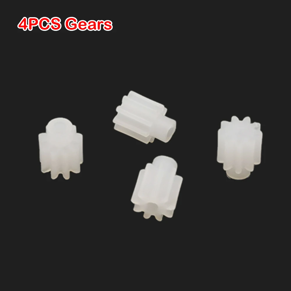 4PC Pinion 0.3M 9 Teeth 1mm Outer Diameter 3mm X5C/X5A/X5 720 Coreless Motor Aircraft Accessories Small RC Quadcopter Rotor Gear