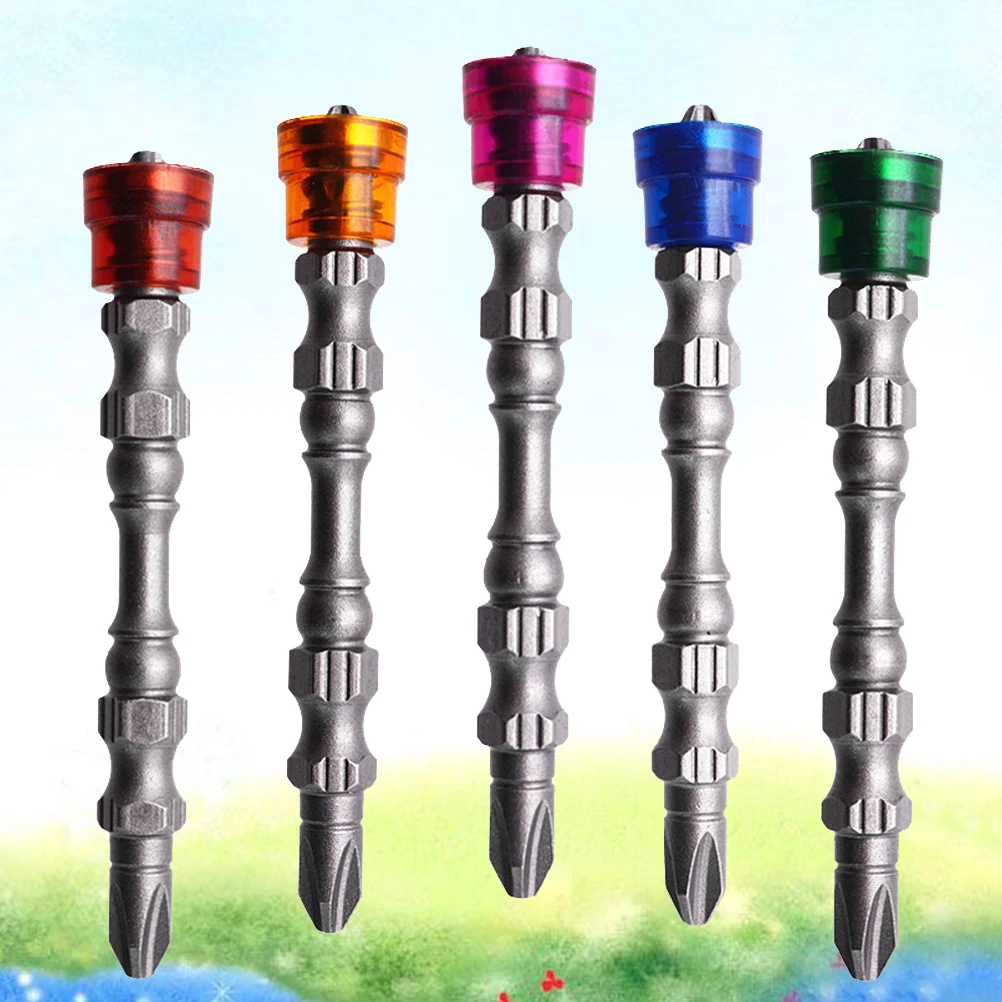 Tournevis Long en acier de haute qualité, pilote de 65Mm, embout pour tournevis électrique Long, perceuse, outil manuel Ph2, 5 pièces