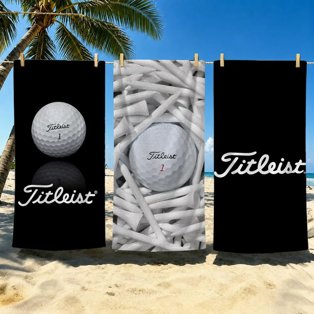 Marke: Titleist Handtuch, weiches Handtuch, Pool-Geschenk für Reisen, Fitness, Dusche, Camping, schnell trocknend, Sport, großes Strandtuch