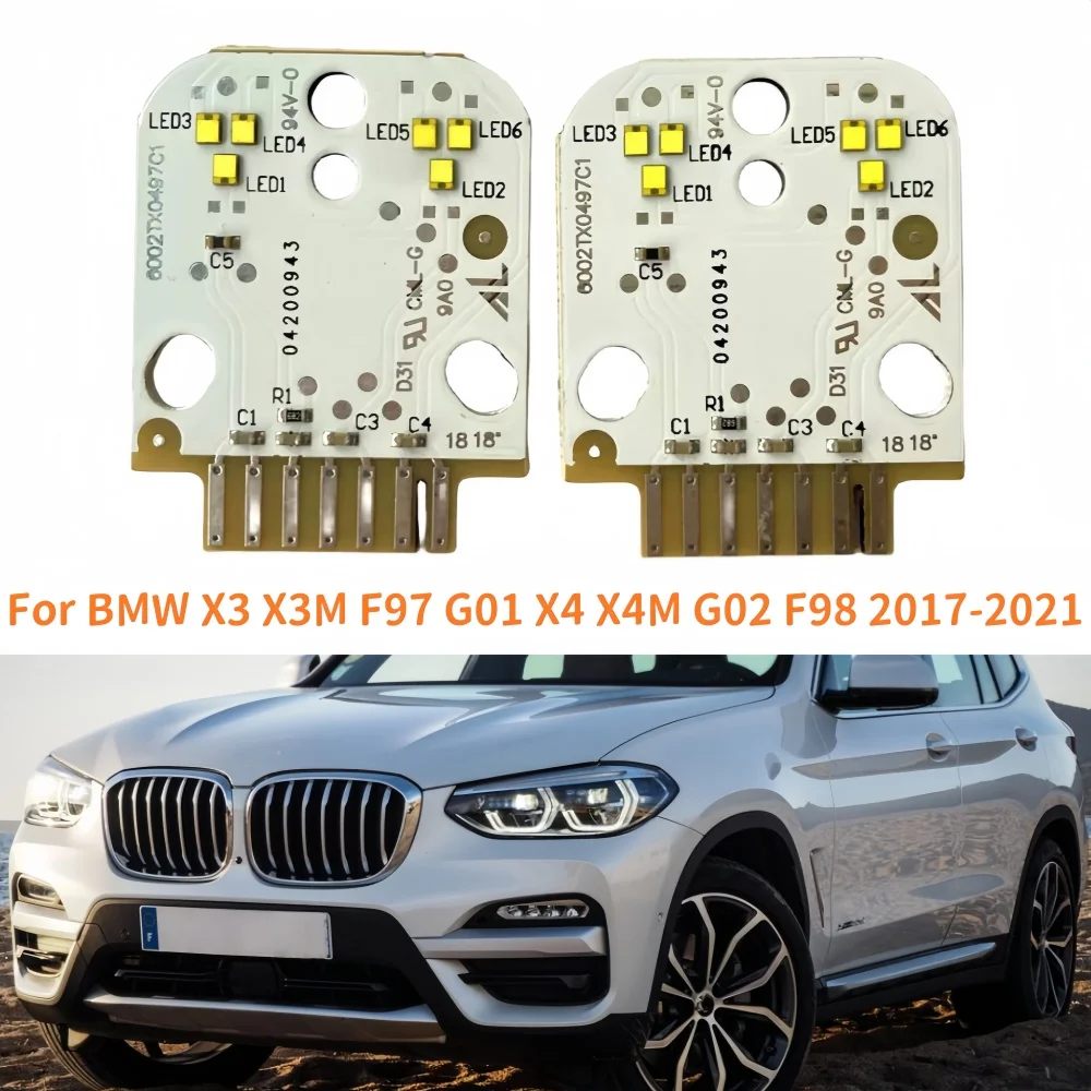 

NEW DRL LED Chips 63117466107 For BMW X3 X3M F97 G01 X4 X4M G02 F98 2017-2021 Daytime Running Light Boards Yellow Blue White Red