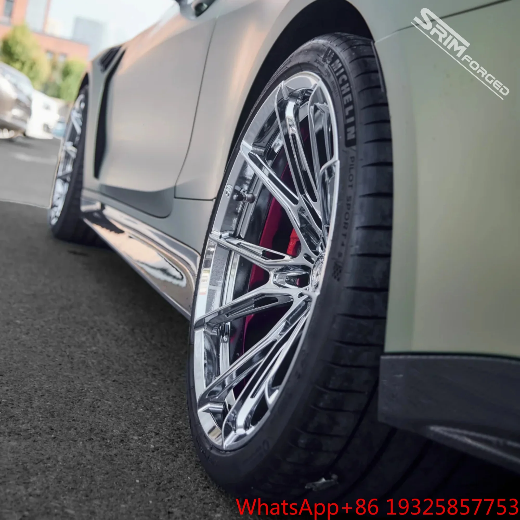 Custom Forged Alloy Rim WF Style Mesh DeepConcave Split Spoke Wheel Chrome Finish for G20 G80 G30 W257 CLS X253 GLC