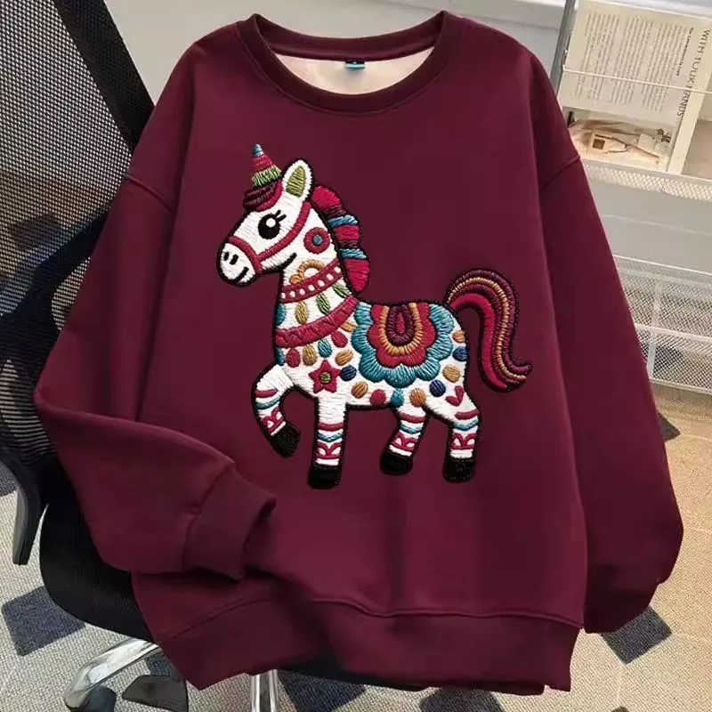 

Мужской свитшот большого размера из хлопка 300 г/м² с круглым вырезом, свободный крой, со спущенным плечом, весна-осень, новый, удобный.