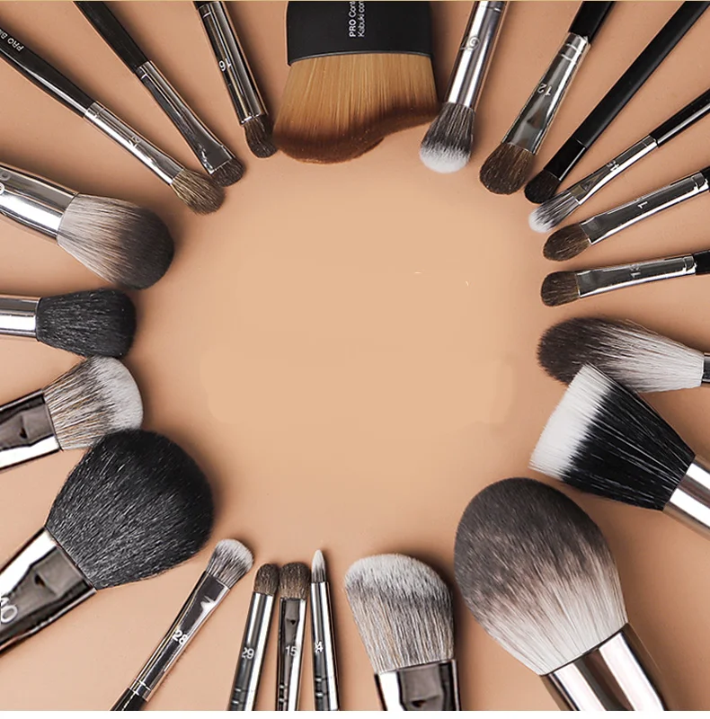 แปรงแต่งหน้าผมสัตว์นุ่ม ชุด 19 ชิ้น Eye Makeup คอนซีลเลอร์แป้งกรูมมิ่งอายแชโดว์ Lip Brush แปรงแต่งหน้ารายละเอียด