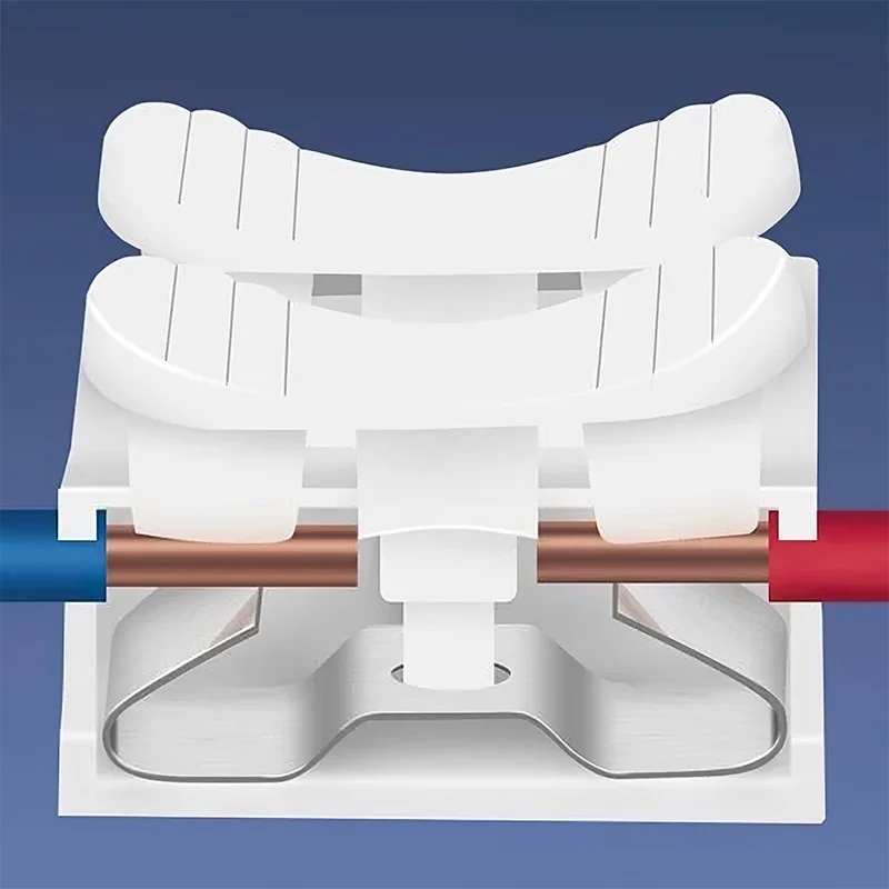 2 دبابيس الكابلات الكهربائية CH2 موصلات الأسلاك سريعة لصق قفل محطات الأسلاك كتلة لسهولة الربط الآمن في الأسلاك