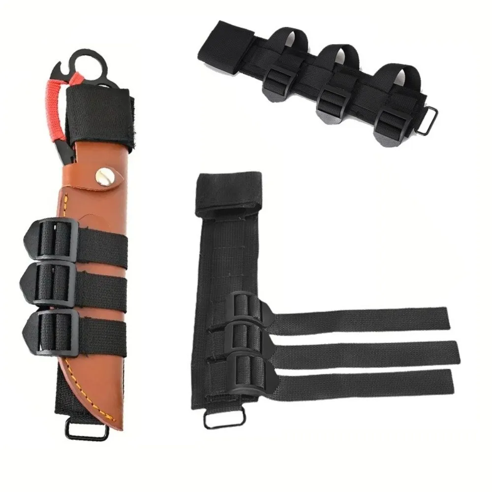 Fixed Blade Knife Retention Strap Belt Loop Modular Attachment Knife Sheath Hanger Lashing System MOLLE Attachment Tool Lanyard