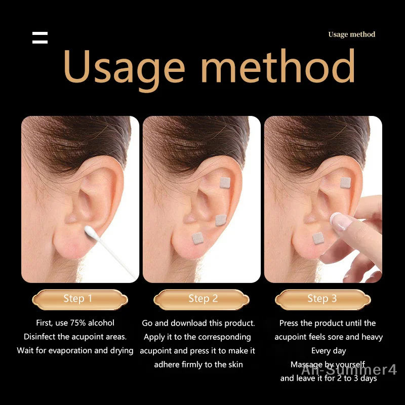 400 بقع الأذن الرعاية بذور الوخز بالإبر الأذني المتاح الأذن ملصقات العلاج بالتدليك إبرة التصحيح الأذني الأذني العلاج