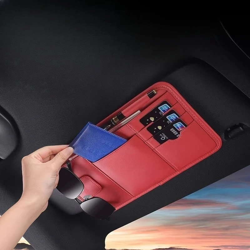 

Держатель для очков и визиток на козырек автомобиля MG 5/6/7/HS/ZS, многофункциональный органайзер, аксессуары для тюнинга салона