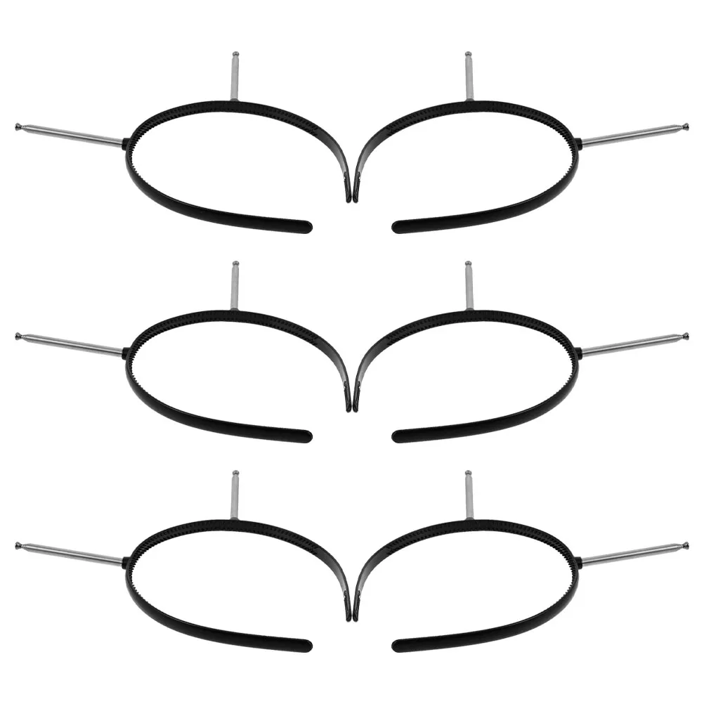 

6pcs Funny Antenna Headband Lightweight Acrylic Girls Alien Costume Accessory Hairband Halloween Party Accessories Retractable