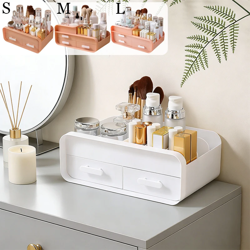 

Large Capacity Dressing Table Cosmetics Storage Box Drawer Suitable for Skincare Product Makeup Brushes Lipstick Desktop Storage