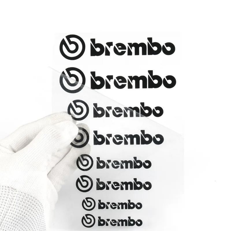 8PCS for Brembo Text Brake Caliper High Temp Vinyl Decal Sticker Heat Resistant