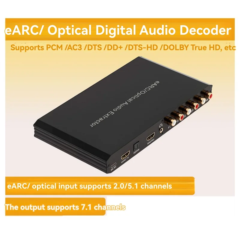 B04C-Audio Decoder 7.1 Channels To Connect To Powe Power Supply Type-C Converter Accessories - view 2
