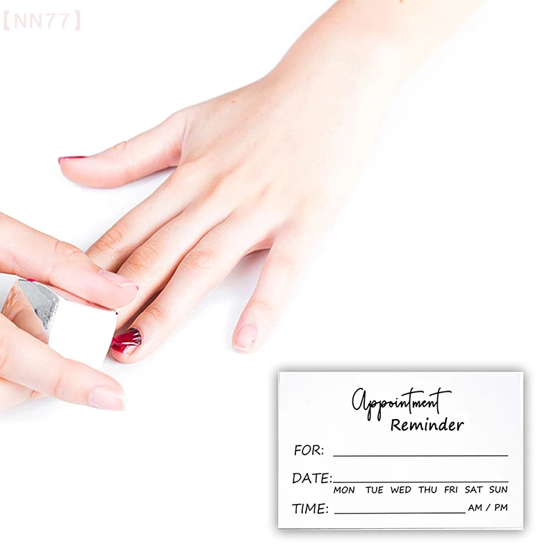 Creative Appointment Reminder Card Client Profile Page Cards Nail Art And Hair Salon Reminder Card