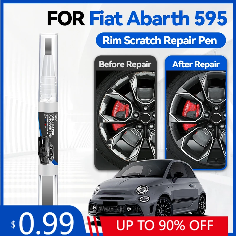 

Карандаш для подкраски колесных дисков для FIAT Abarth 595, ручка для ремонта автомобильной краски, аксессуары для ремонта царапин, красный, черный, белый цвета Abarth