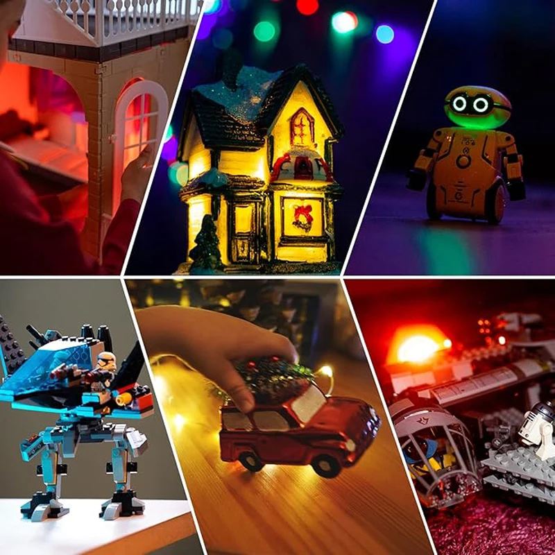 50 Uds. Diodos emisores de luz SMD 0402/0603 precableados, Micro LED presoldado para hacer modelos DIY/decoración de casa de muñecas/juego de diario