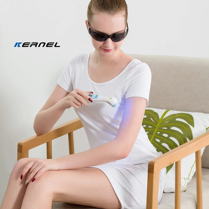 Tratamento de tamanho pequeno KN-4003B2 lâmpada de fototerapia UVB de banda estreita para cura de psoríase vitiligo