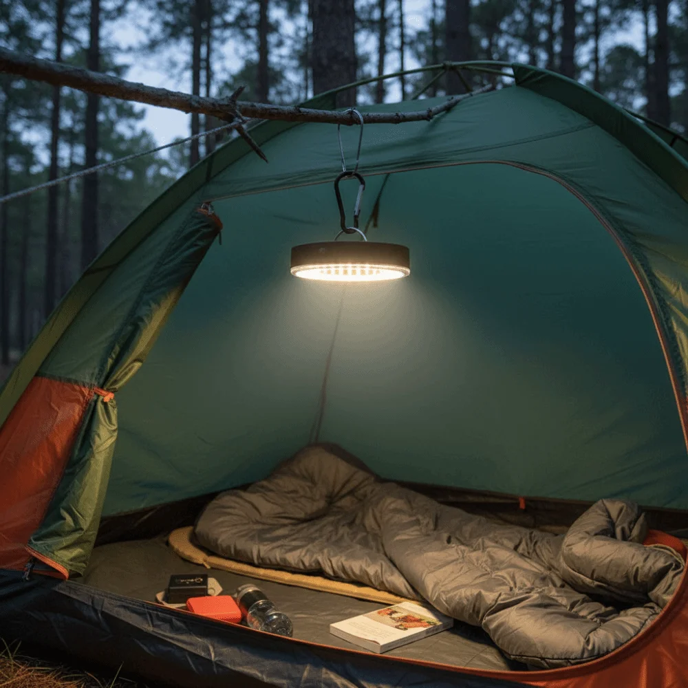 Three Modes Glow Golf Hole Light Waterproof Luminous Camping Tent Light Carabiner Hook Climbing Buckle Golf Cup Light