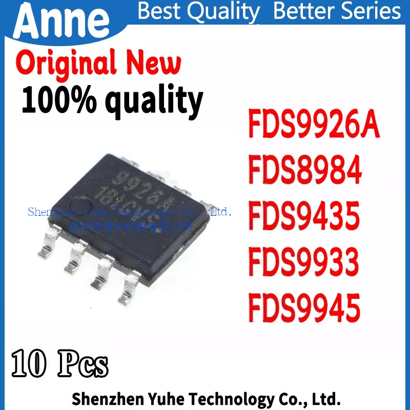 (10piece) 100% New FDS9926A FDS8984 FDS9435 FDS9933 FDS9945 sop-8 Chipset