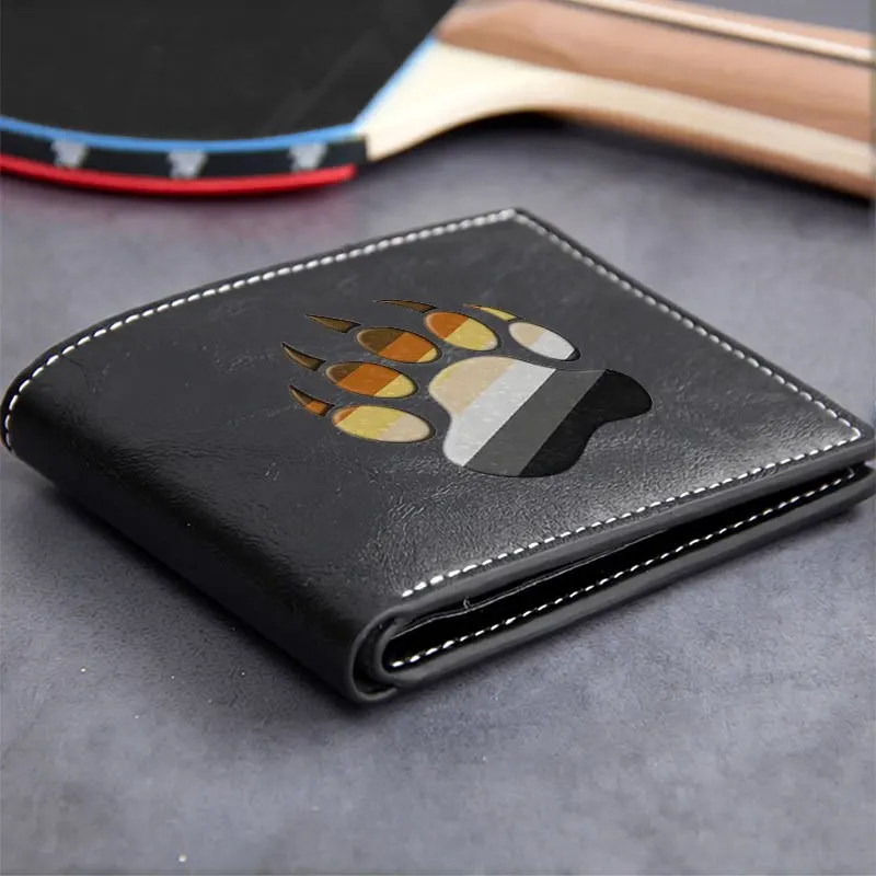 Portafoglio in pelle PU premium con design a zampa d'orso Stile minimalista per uomo e donna Leggero e durevole Accessorio di moda per uso quotidiano