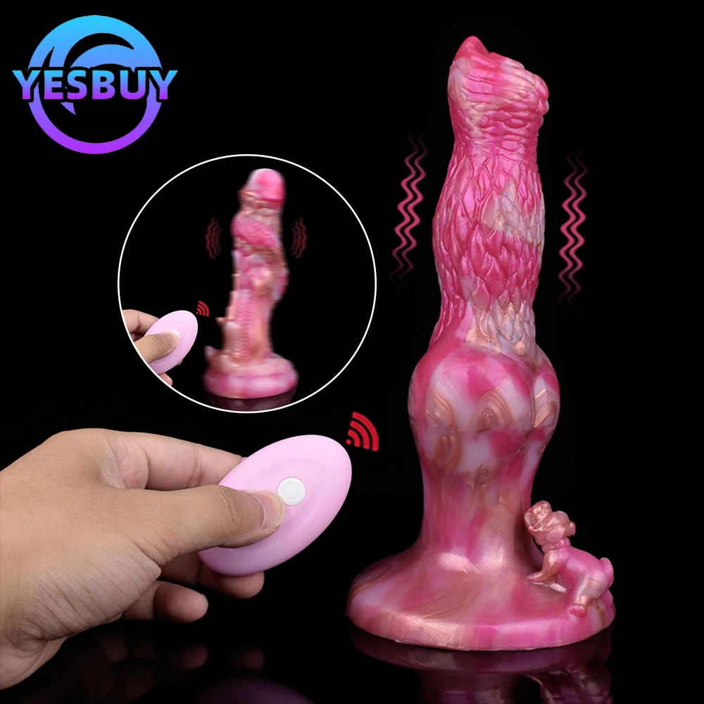 

YESBUY Silicone Dog Knot Dildo Anal Vibrator Sex Toy Animal Horse Penis Anus Vaginal Stimulator For Couple Forplay Pleasure Game