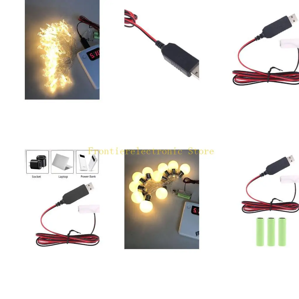 G8DB Battery Eliminators USB for Radio Electric Toy Clock LED Strips Light Calculator