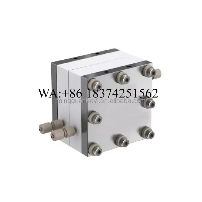 Wmwmnu for Redox Flow Battery and Electrolyzer Testing Cell Stack with Ti Plates and Snakelike Channels EQ-RFB-SC Laboratory