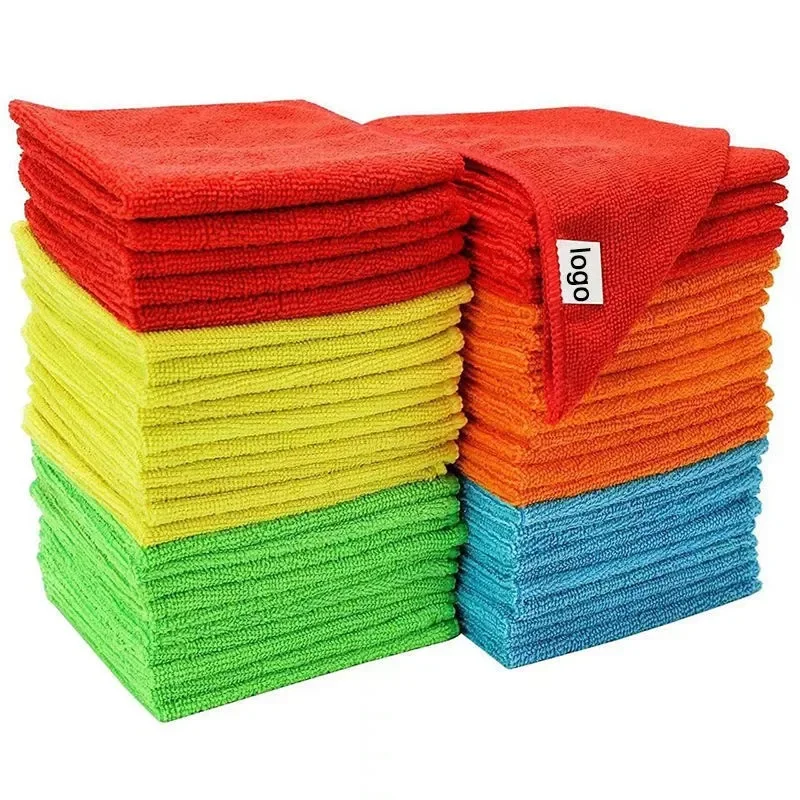 

5Pcs 30x30cm Square Water Absorbent Kitchen Scouring Pads Dishwashing Towels Household Car Cleaning Cloth