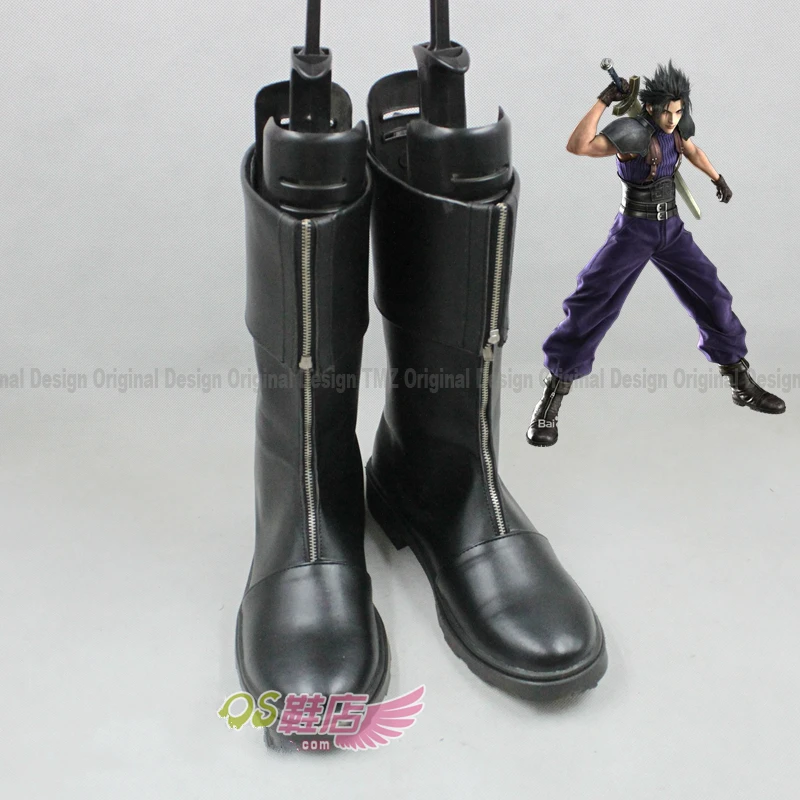 

Final Fantasy VII FF 7 Zack Fair Characters Anime Shoe Costume Prop Cosplay Shoes Boots