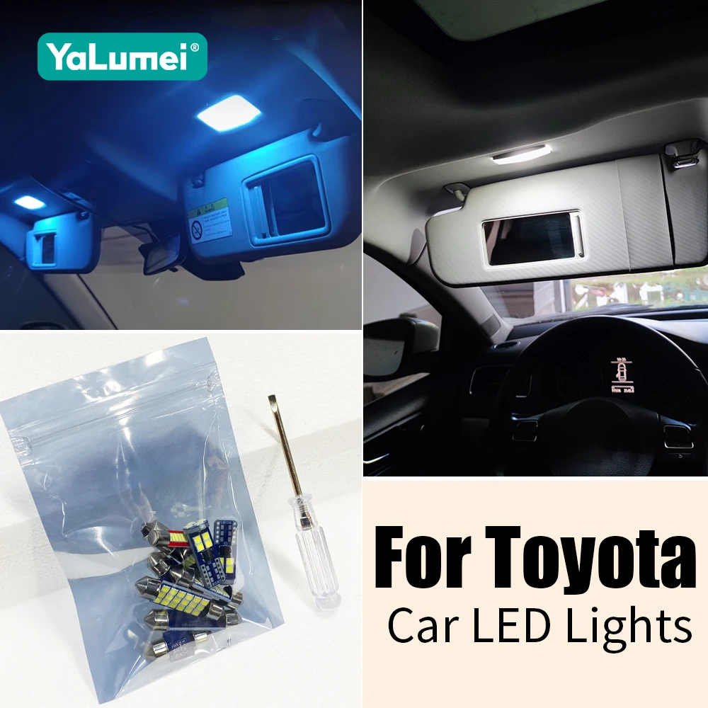 For Toyota CHR RAV4 XA50 Corolla E210 Fortuner Yaris Cross Hilux Raize 2020 2021 2022 2023 2024 2025 Car LED Light Accessories